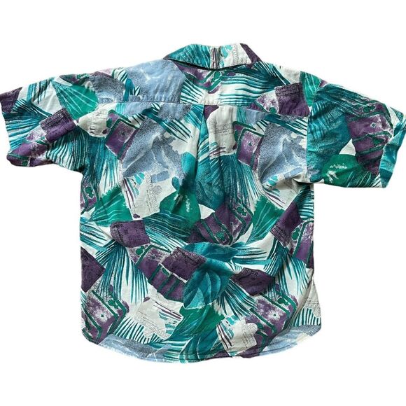 Vintage Blue, Green, and Purple Capri, Italy Sandra Ingrish Sport Short Sleeve C - Picture 5 of 5